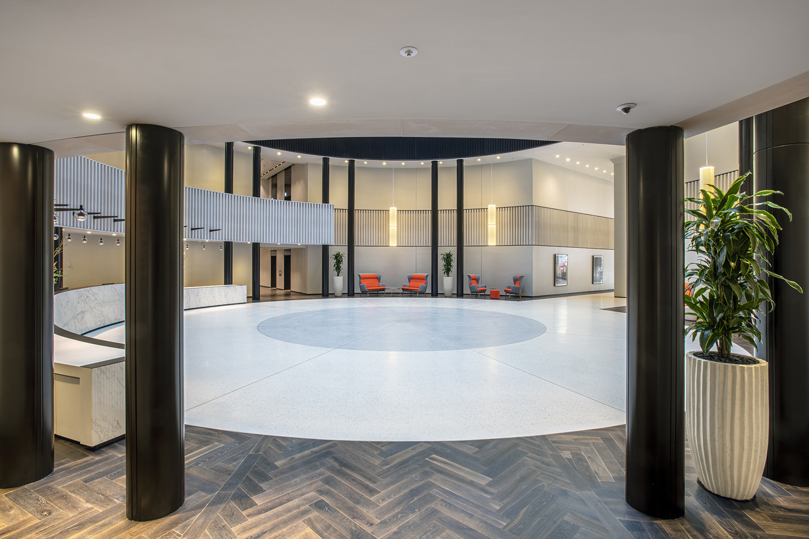 Armourcoat acoustic plaster system at commercial Minster Building, London